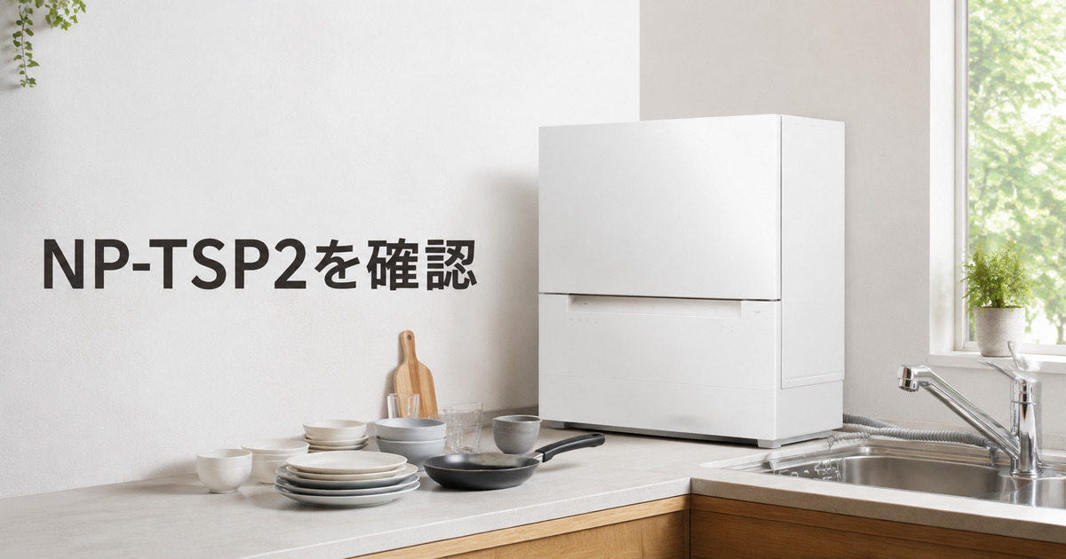 パナソニックNP-TSP2をレビュー！工事不要の新型食洗機は買い？