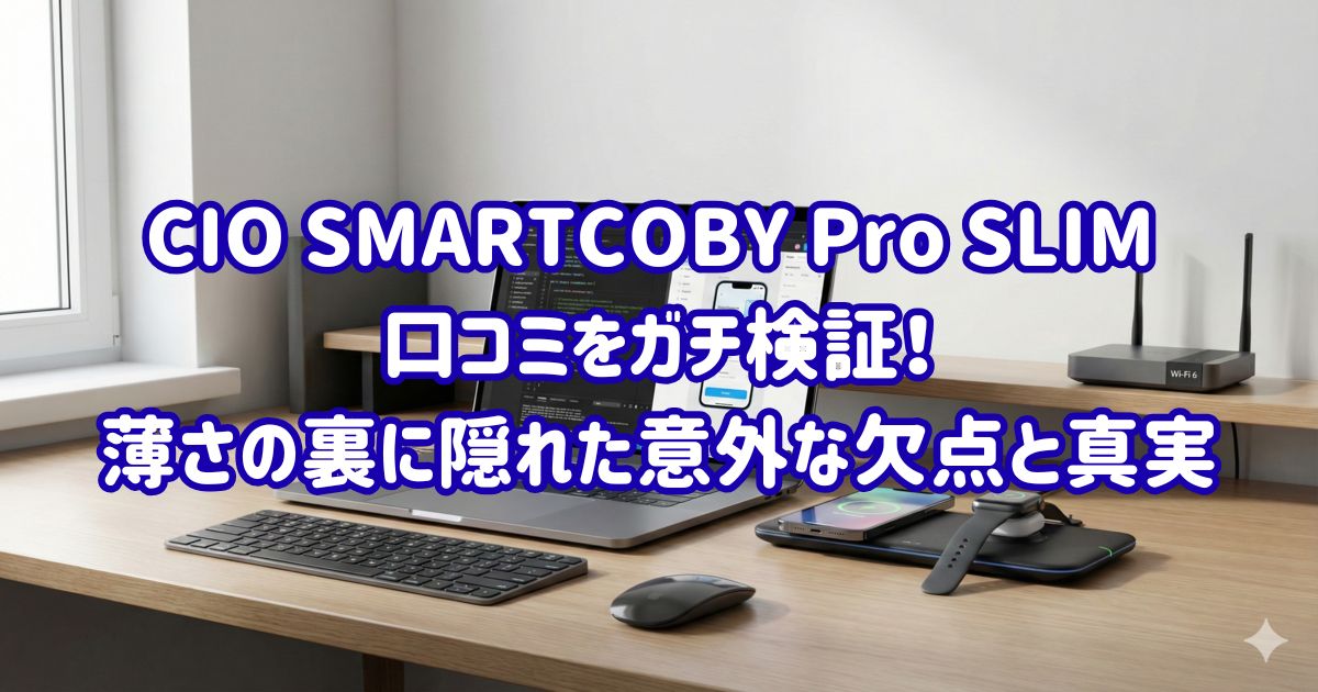 CIO SMARTCOBY Pro SLIM 口コミをガチ検証！薄さの裏に隠れた意外な欠点と真実の画像