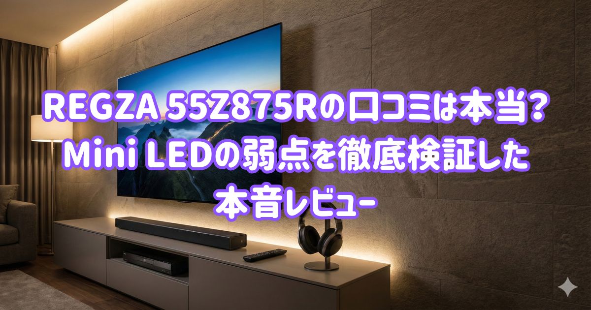 REGZA 55Z875Rの口コミは本当？Mini LEDの弱点を徹底検証した本音レビューの画像