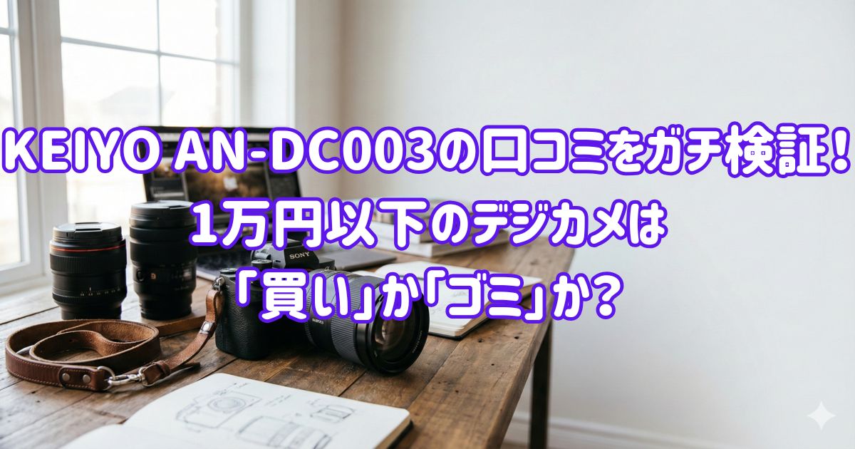 AN-DC003の口コミをガチ検証！1万円以下のデジカメは「買い」か「ゴミ」か？の画像