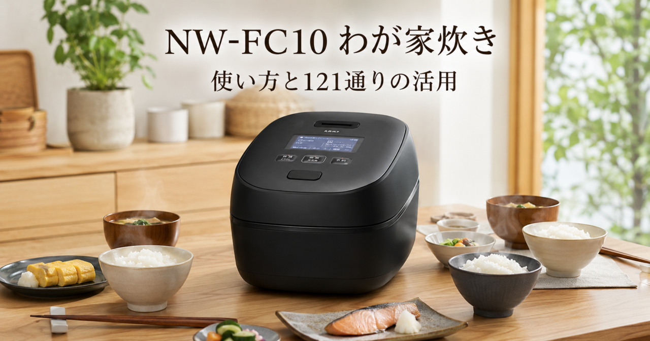 NW-FC10のわが家炊きの使い方！121通りの設定と炊き分けの画像