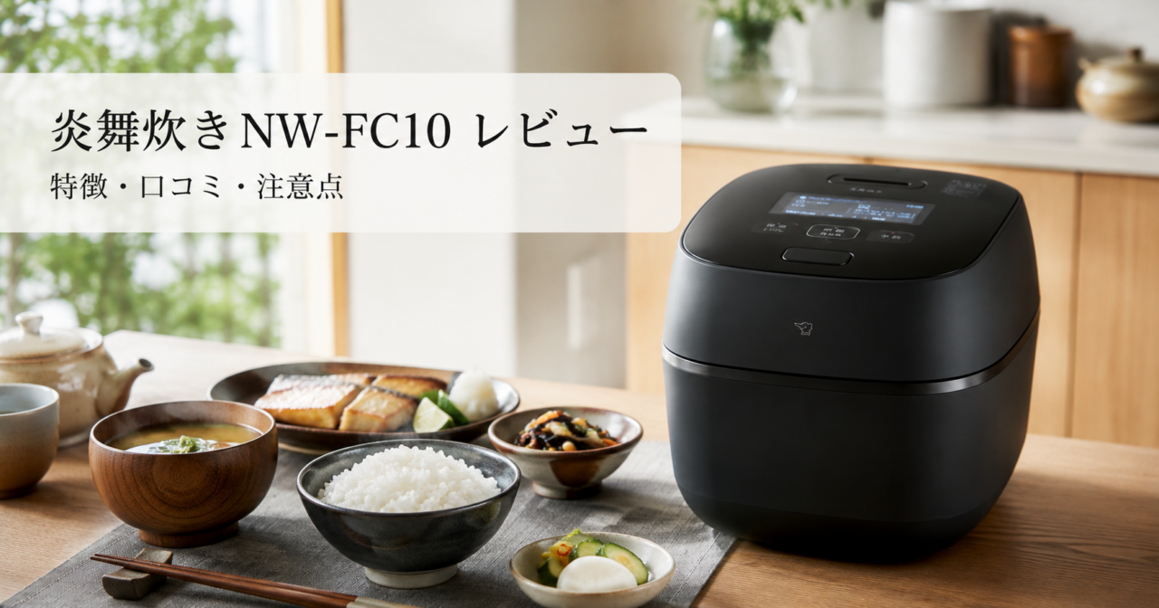 象印 炎舞炊きNW-FC10レビュー！口コミ・デメリットを検証の画像