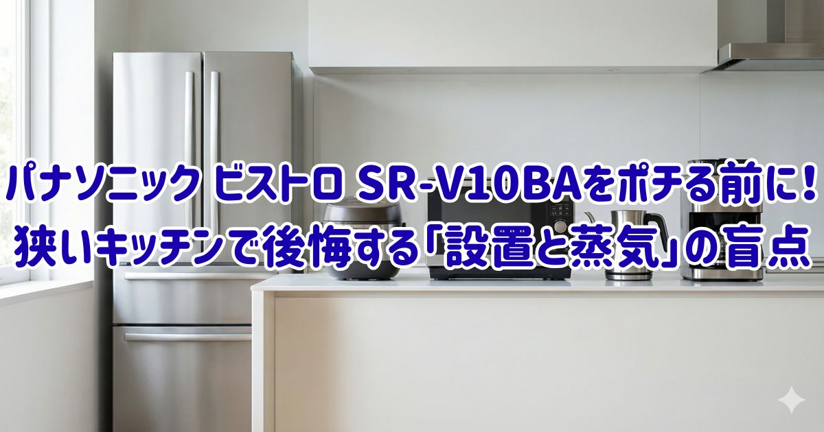 パナソニック ビストロ SR-V10BAをポチる前に！狭いキッチンで後悔する「設置と蒸気」の盲点の画像