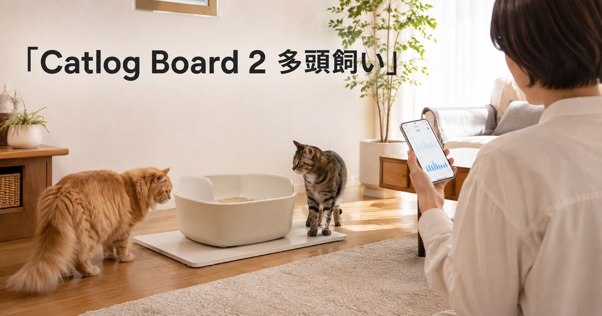 Catlog Board 2は多頭飼いで使える？識別精度と必要台数を解説の画像