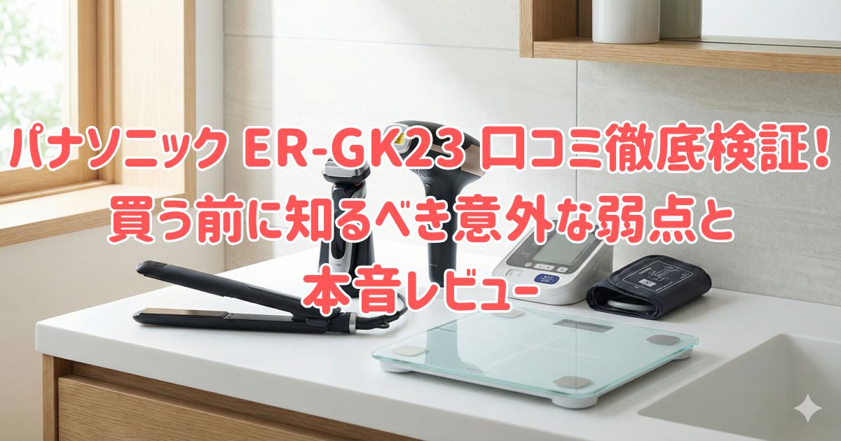 パナソニック ER-GK23 口コミ徹底検証！買う前に知るべき意外な弱点と本音レビューの画像